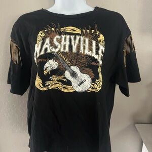 **4 for $15!** Black Nashville Graphic T-Shirt